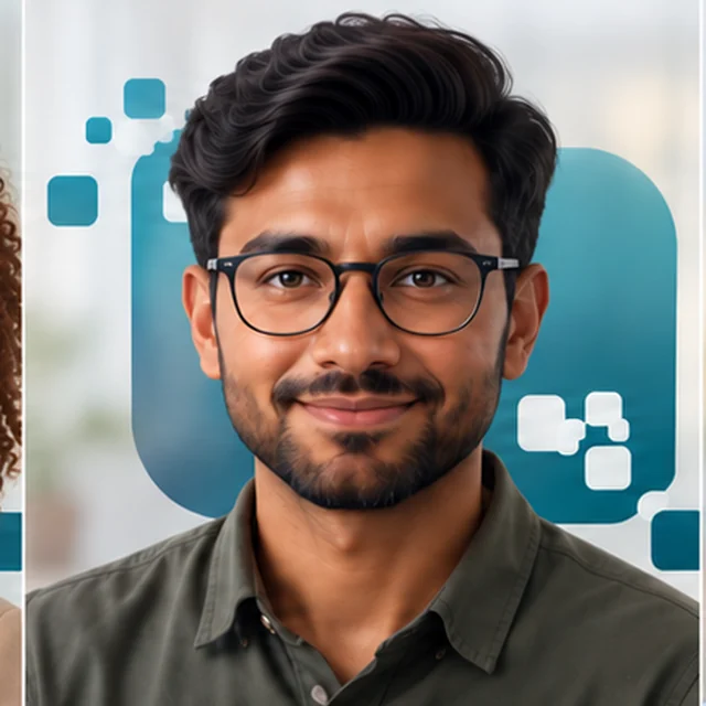 AI-generated illustration of Arjun A.I., a fictional assistant